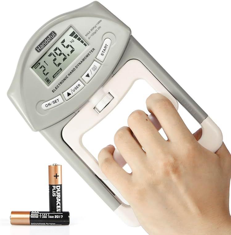 Handeful Grip Strength Tester Trainer - Dynamometer Handgrip Measurer Meter, Handheld Strengthener Exerciser for Sports, School, and Home Use by Handeful — Shop at Bazar