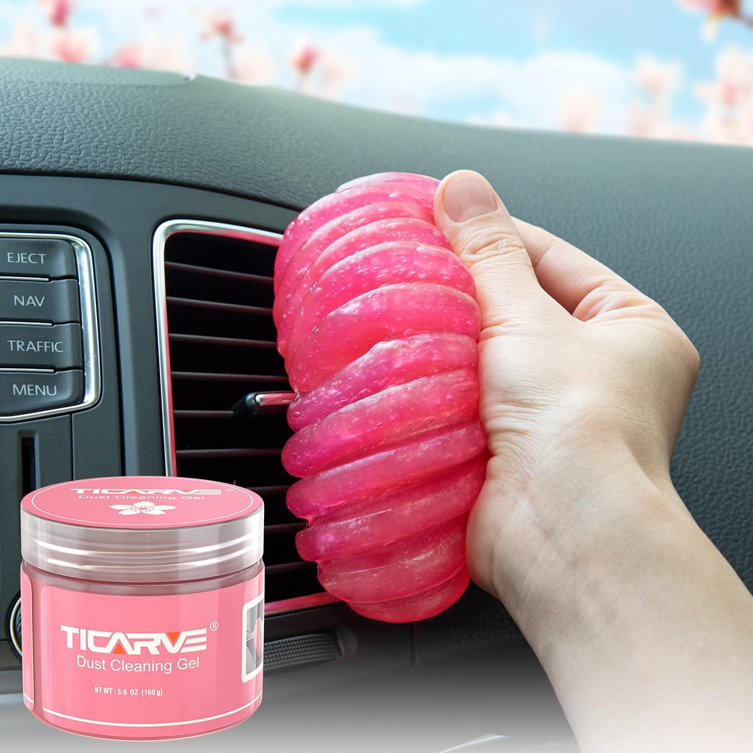 TICARVE Car Cleaning Gel Detailing Putty Car Putty Auto Detailing Tools Car Interior Cleaner Cleaning Slime Car Accessories Keyboard Cleaner Rose/NT WT: 5.6 oz (160 gr) by TICARVE - Shop at Bazar