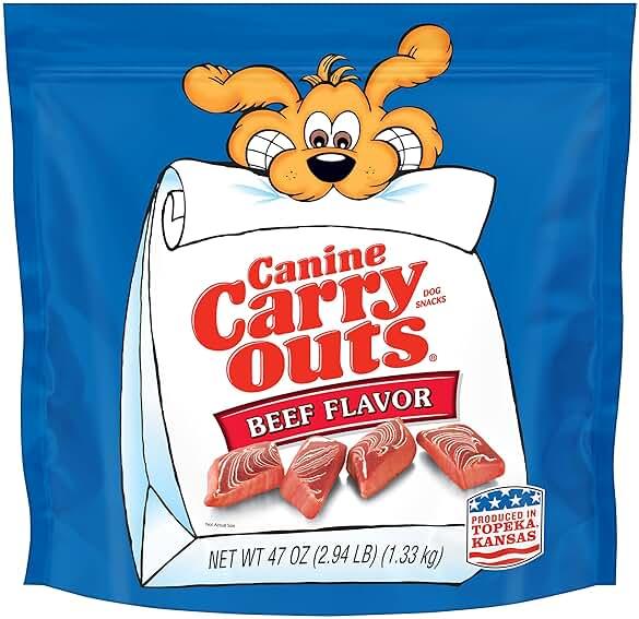 Canine Carry Outs Beef Flavor Dog Treats, 47oz Bag by Canine Carry Outs — Shop at Bazar