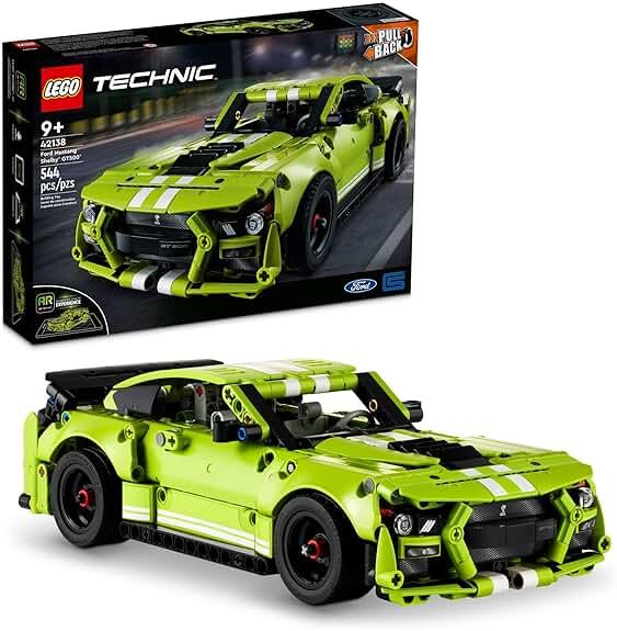 LEGO Technic Ford Mustang Shelby GT500 Toy Car - Building Toy for Boys & Girls, Ages 9+ Years - Pull Back Car W/AR App for Pretend Play - Gift Ideas - 42138 by LEGO — Shop at Bazar