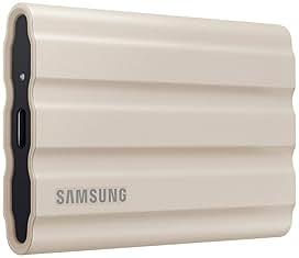 Samsung T7 Shield 2TB, Portable SSD, up to 1050MB/s, USB 3.2 Gen2, Rugged, IP65 Rated, for Photographers, Content Creators and Gaming, External Solid State Drive ‎(MU-PE2T0K/AM, 2022), Beige by Samsung — Shop at Bazar