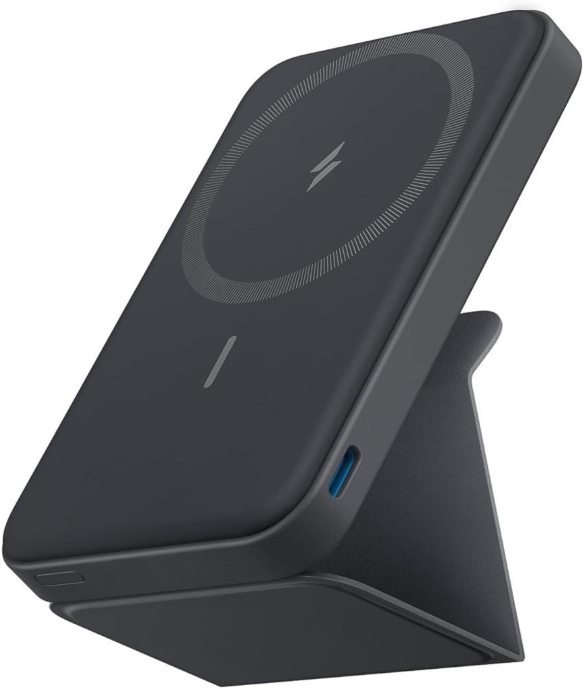 Anker 622 Magnetic Battery (MagGo), 5,000mAh Foldable Magnetic Wireless Portable Charger with Stand and USB-C Port (On the Side), Magsafe-Compatible for iPhone 16/15/14/13 Series by Anker — Shop at Bazar