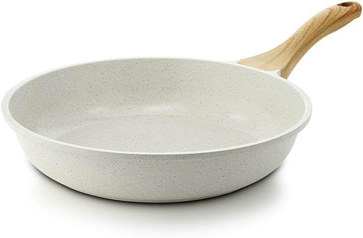 SENSARTE Nonstick Ceramic Frying Pan Skillet, 9.5 Inch Omelet Pan, Healthy Non Toxic Chef Pan, Induction Compatible Egg Pan with Heat Resistant Handle, PFAS-Free by SENSARTE — Shop at Bazar