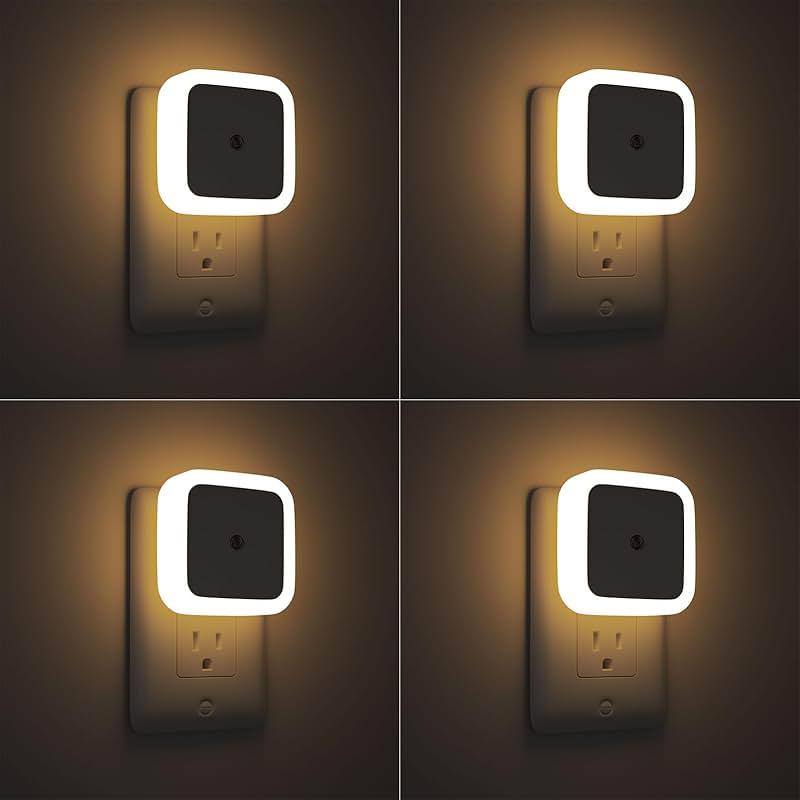 Sujeet Night Light, Night Lights Plug into Wall 4-Pack, Nightlight Plug in Night Lights, Dusk to Dawn Night Lamp Led Night Light for Bedroom, Bathroom, Hallway Warm White by Sujeet — Shop at Bazar