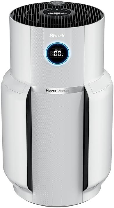 Shark Air Purifier for Home with NeverChange(5-Year) HEPA Air Filter, 1400 sq. ft. for Powerful Multi-Room Purification, Filters Smoke, Captures 99.98% of Particles & Dust, HP302, White by Shark — Shop at Bazar