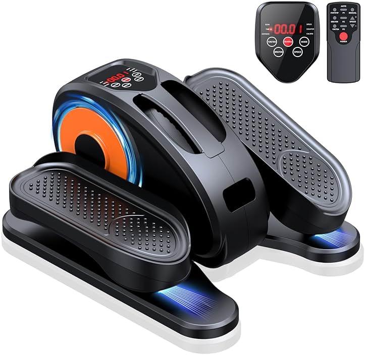 GUGTTR Under Desk Elliptical Machine, Electric Elliptical Leg Exerciser for Seniors Fully Assembled, Quiet & Portable Electric Seated Pedal Exerciser with Remote Control & 12 Adjustable Speeds by GUGTTR — Shop at Bazar
