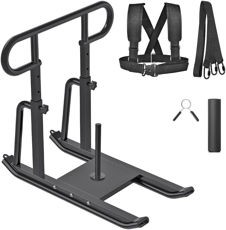 Kipika Weight Sled, Workout Sled, Fitness Strength Training Sled, Speed Training Sled for Athletic Exercise, Speed Improvement, Easily Through Obstacles, Suitable for 1" & 2" Weight Plate by Kipika — Shop at Bazar