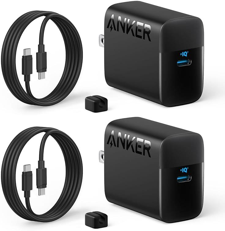 Anker 45W USB C Charger Block, PPS Fast Charger with USB-C Cable for iPhone 17/16 and More Series, iPad, Galaxy S24 Ultra (2-Pack 5 ft Cable Included) by Anker — Shop at Bazar