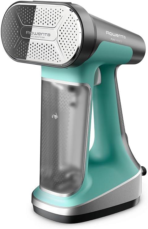 Rowenta Pure Force 2in1 Steamer & Iron: Powerful 1875 Watts, Vertical Steaming & Horizontal Ironing, Auto-off, XL Tank Capacity (7.1 Oz), Green Clothes Steamer DR8822 by Rowenta — Shop at Bazar