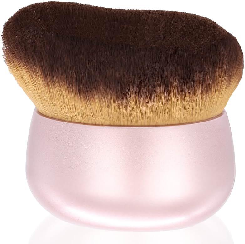 Extra Large Body Makeup Brush For Self Tanner, Leg Makeup &Bronzer Blend,75 mm Wide-headed Kabuki Brush Provides More Even &Pretty Application, Oval Face&Back Makeup Brush, Wet&Dry Use- Pink Rose Gold by EOICCEOH — Shop at Bazar