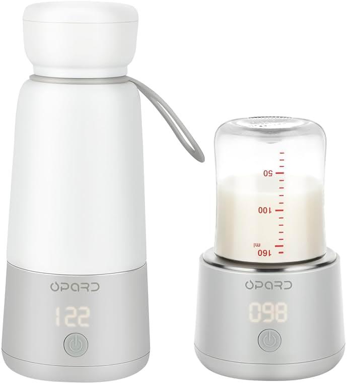 Opard Portable Bottle Warmer for Travel, Dual Heating Modes for Breastmilk, Formula, Water, 4 Adjustable Temp Cordless Milk Bottle Warmer on The go, 12 oz Capacity Car Bottle Warmer for Baby — Shop at Bazar