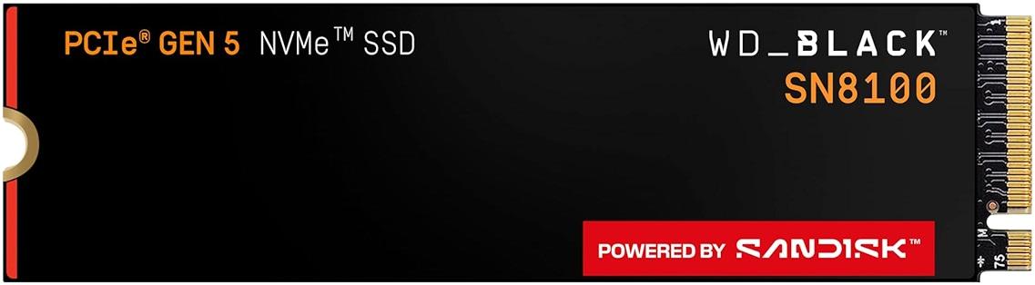 WD_Black SN8100 2TB NVMe SSD - PCIe 5.0x4, M.2 2280, Up to 14,900MB/s Read Speed, up to 11,000MB/s Write Speed, Best for AI Applications, Gaming, and Video Editing - WDS200T1X0M by Sandisk — Shop at Bazar