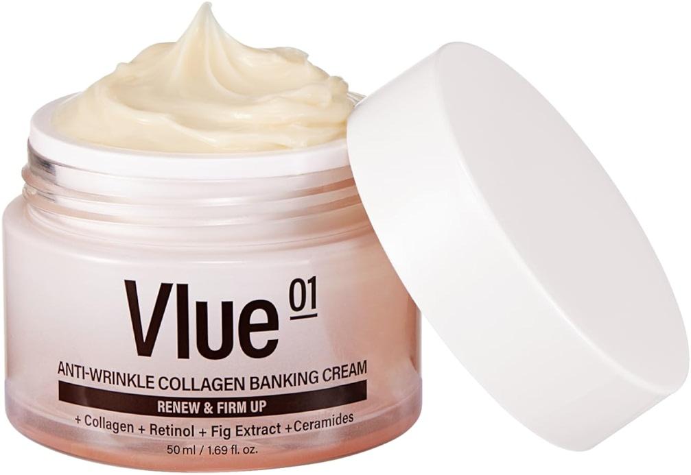 VLUE Retinol Collagen Cream - Anti-Aging Ceramide Moisturizer for Wrinkles & Sagging Skin, Hydrating & Lifting, Korean Skincare, 1.69 fl. oz. by VLUE 01 — Shop at Bazar
