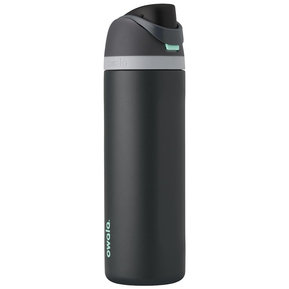 Owala FreeSip Insulated Stainless Steel Water Bottle with Straw for Sports, Travel, and School BPA-Free Sports Water Bottle, 24 oz, Foggy Tide
