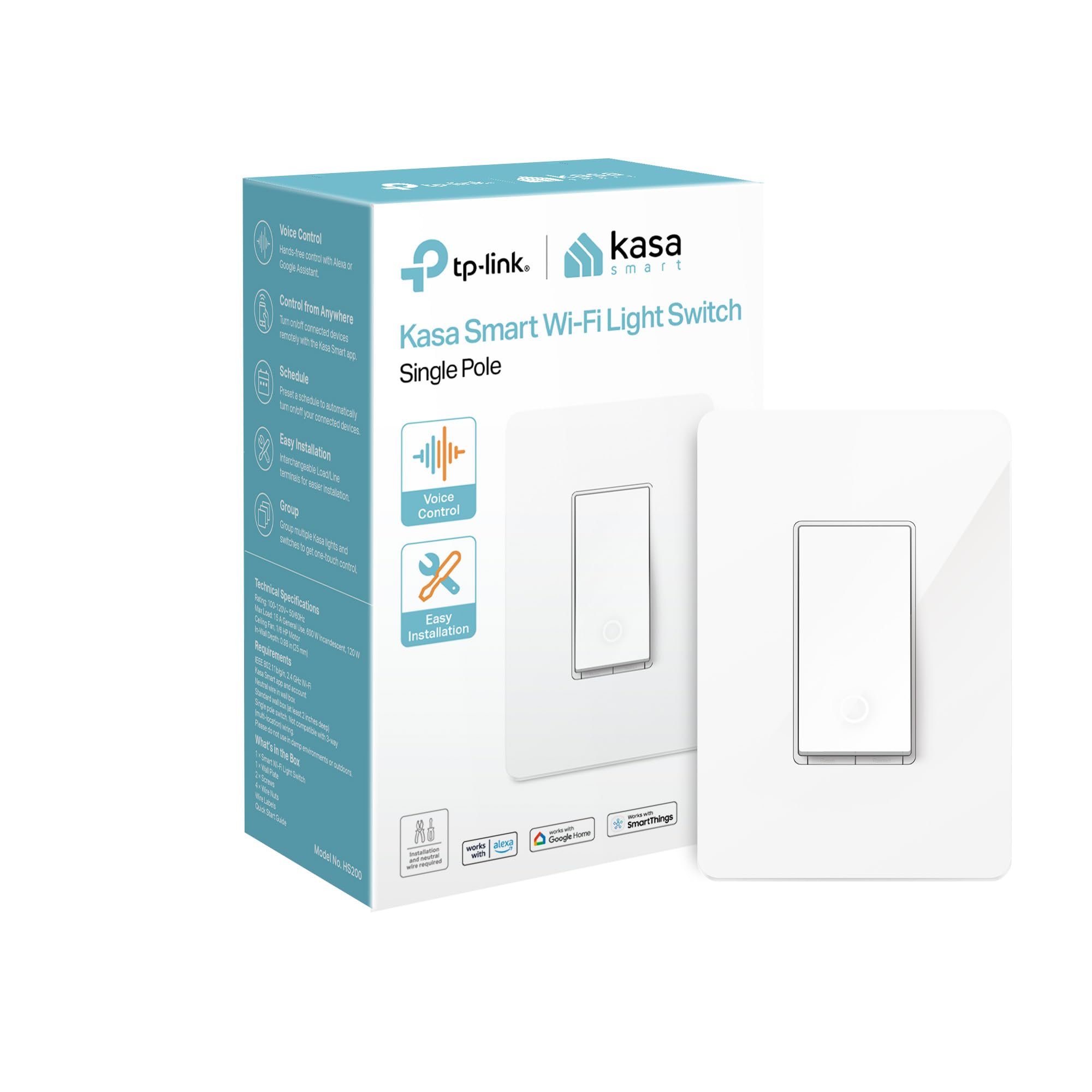 TP-Link Accessory Switch TL-HS200 Smart Switch with Energy Monitoring Retail
