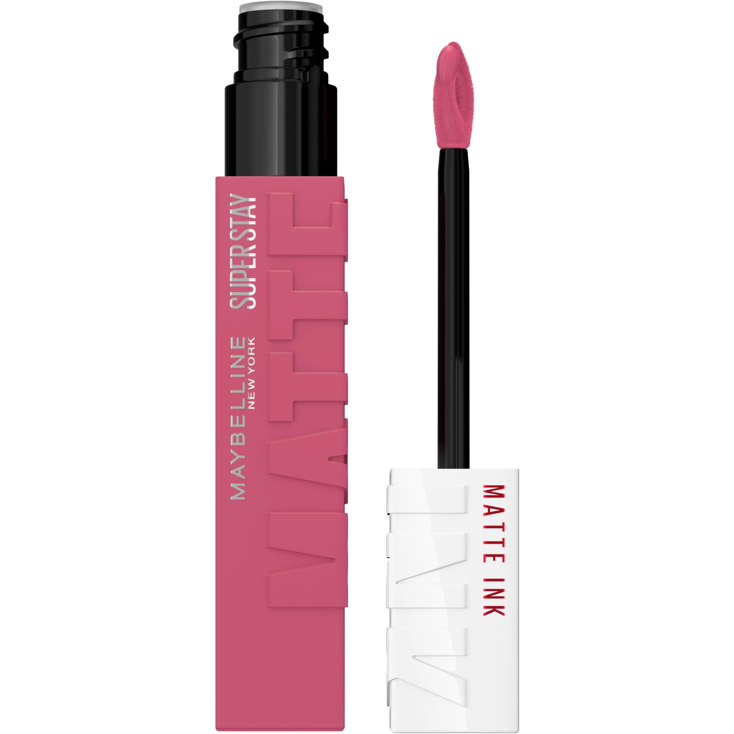 Maybelline Super Stay Matte Ink Liquid Lipstick Makeup, Long Lasting High Impact Color, Up to 16H Wear, Lover, Mauve Neutral, 1 Count, Packaging May Vary
