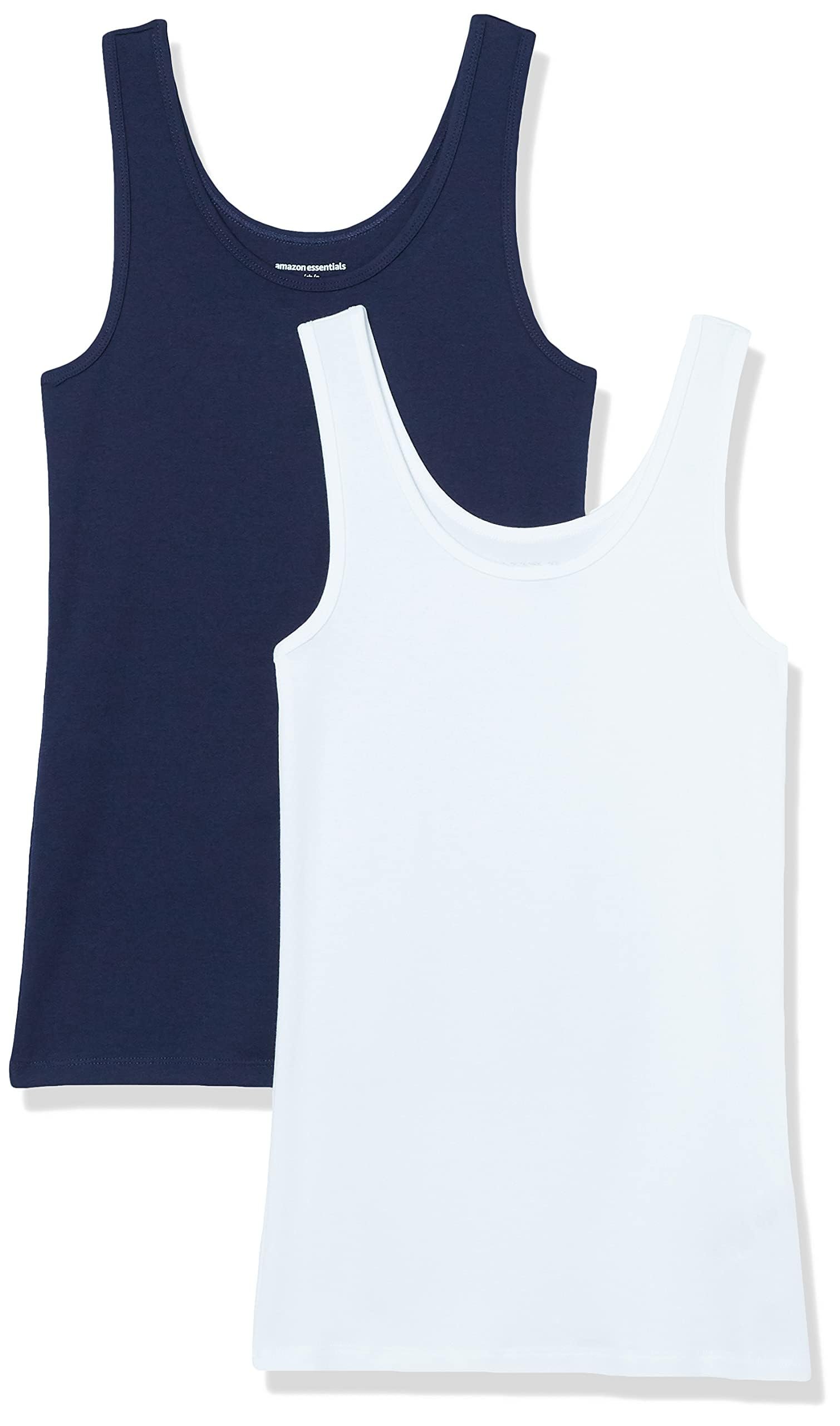 Amazon Essentials Women's Slim-Fit Tank Top, Pack of 2