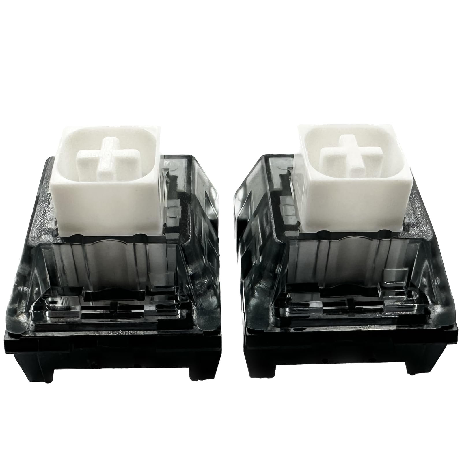 Zjmehty Kailh Box White V2 Switches for MX Mechanical Gaming Keyboard,5-Pin 45gf Clicky/Dust&Waterproof/Pre lubed Switches(White,108pcs)
