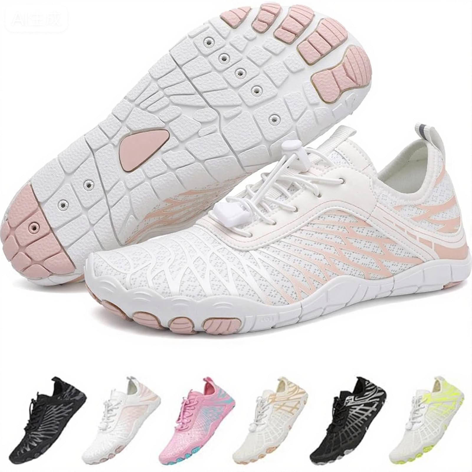 Jmzb Hiking Barefoot Shoes,Wide Toe Water Shoes,Running Boots Sneakers,Athletic Footwear Trainer for Men/Women Unisex