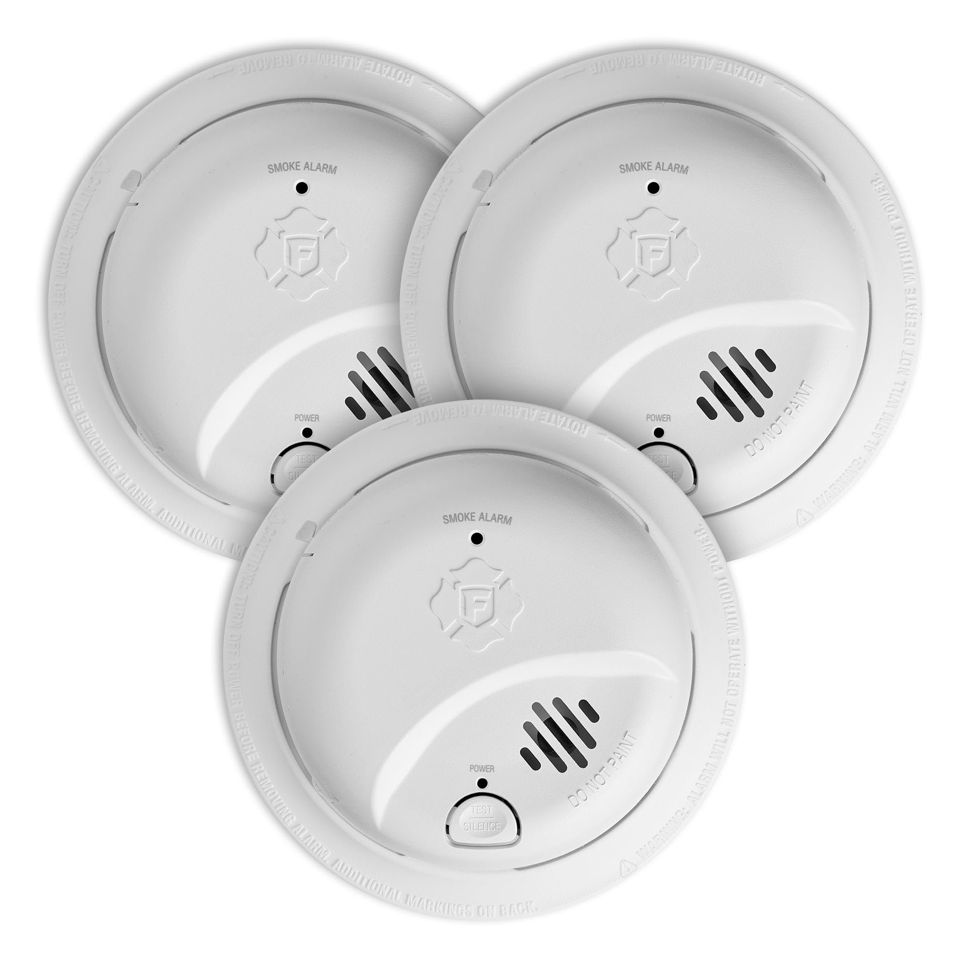 First Alert Smoke Alarm, Interconnect Hardwire Detector with Battery Backup, SMI100-AC, 3-Pack
