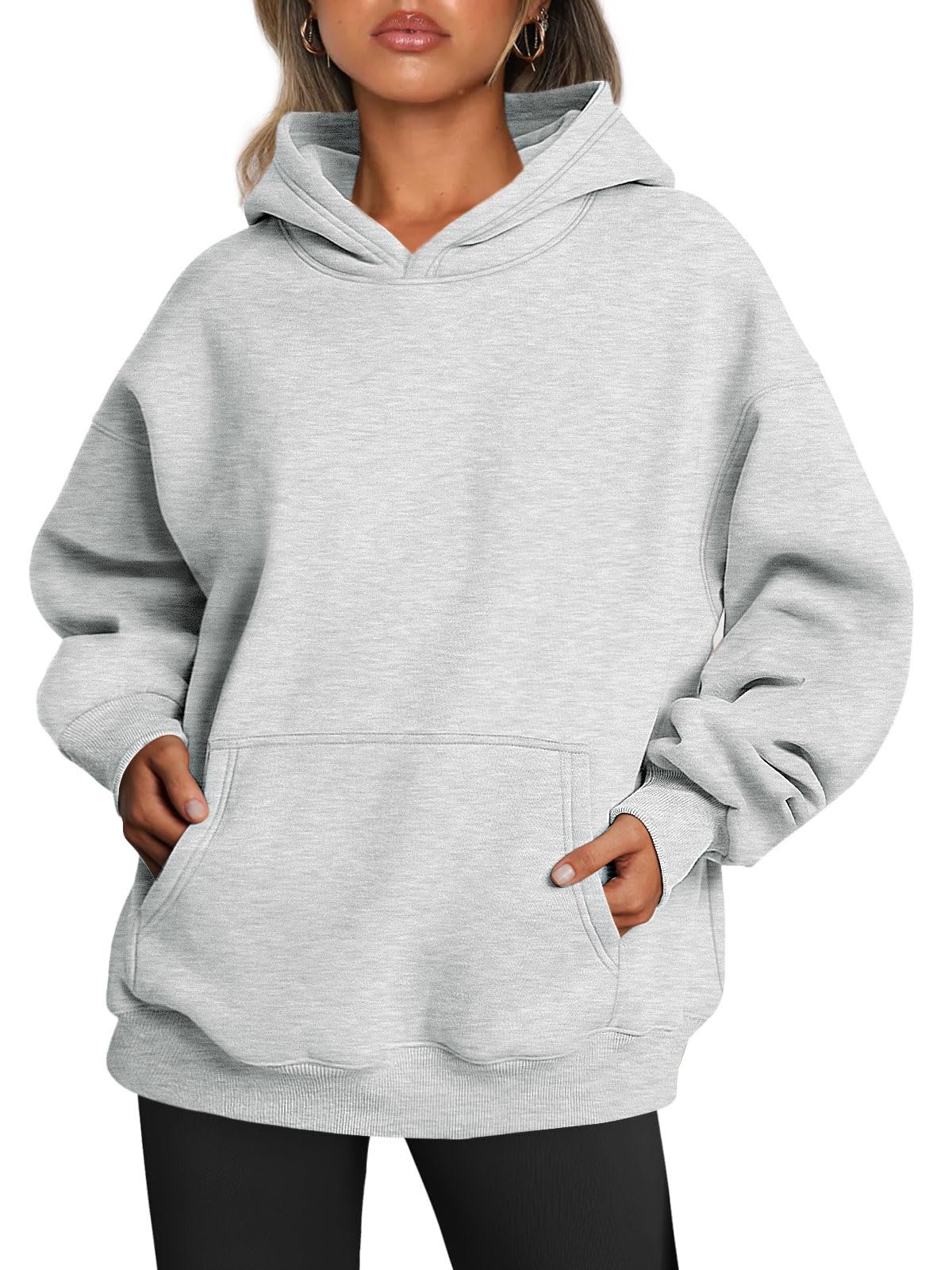 Trendy Queen Womens Oversized Hoodies Fleece Sweatshirts Fall Fashion 2025 Pullover Sweaters Winter Clothes