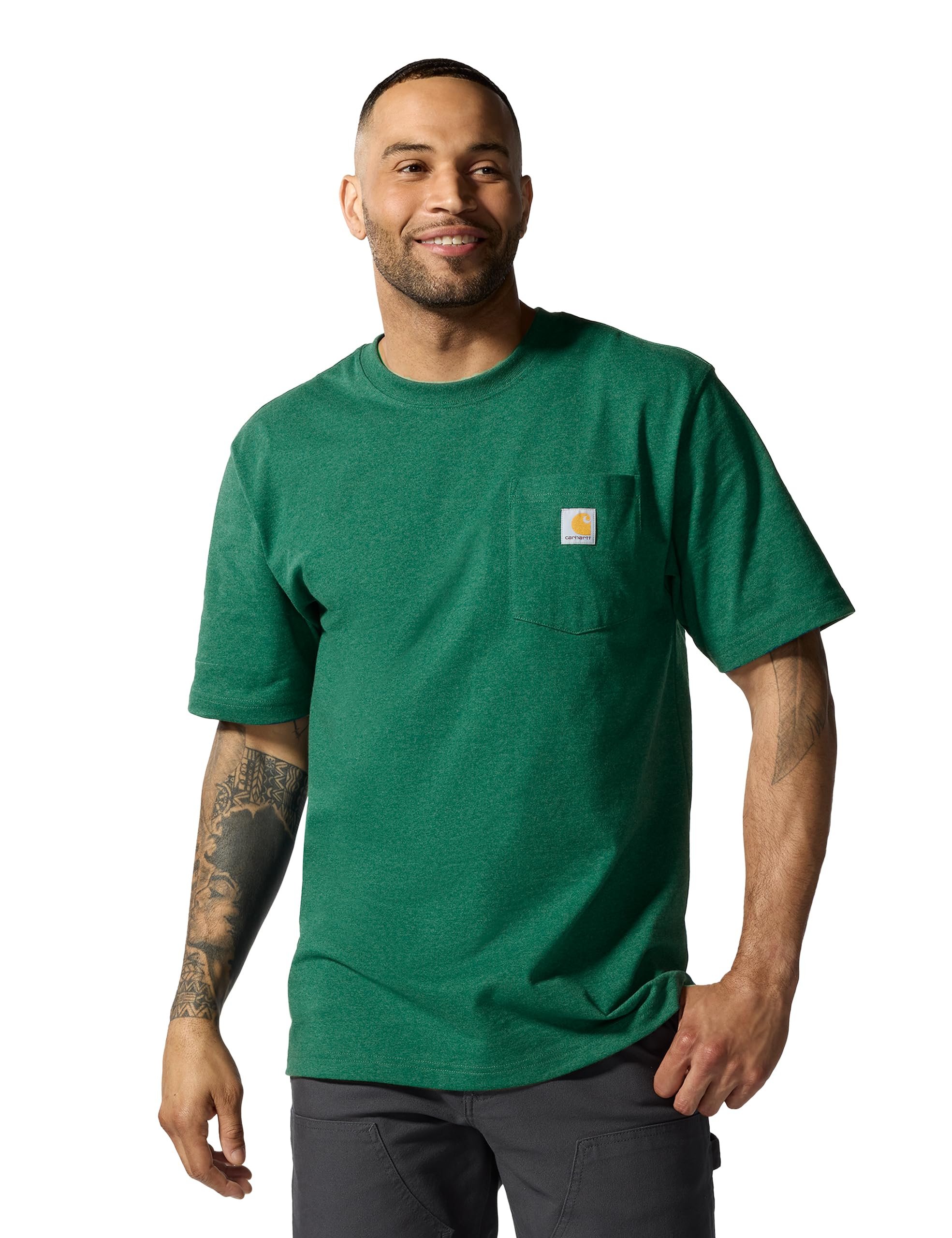 Carhartt Mens Loose Fit Heavyweight Short-Sleeve Pocket T-Shirt