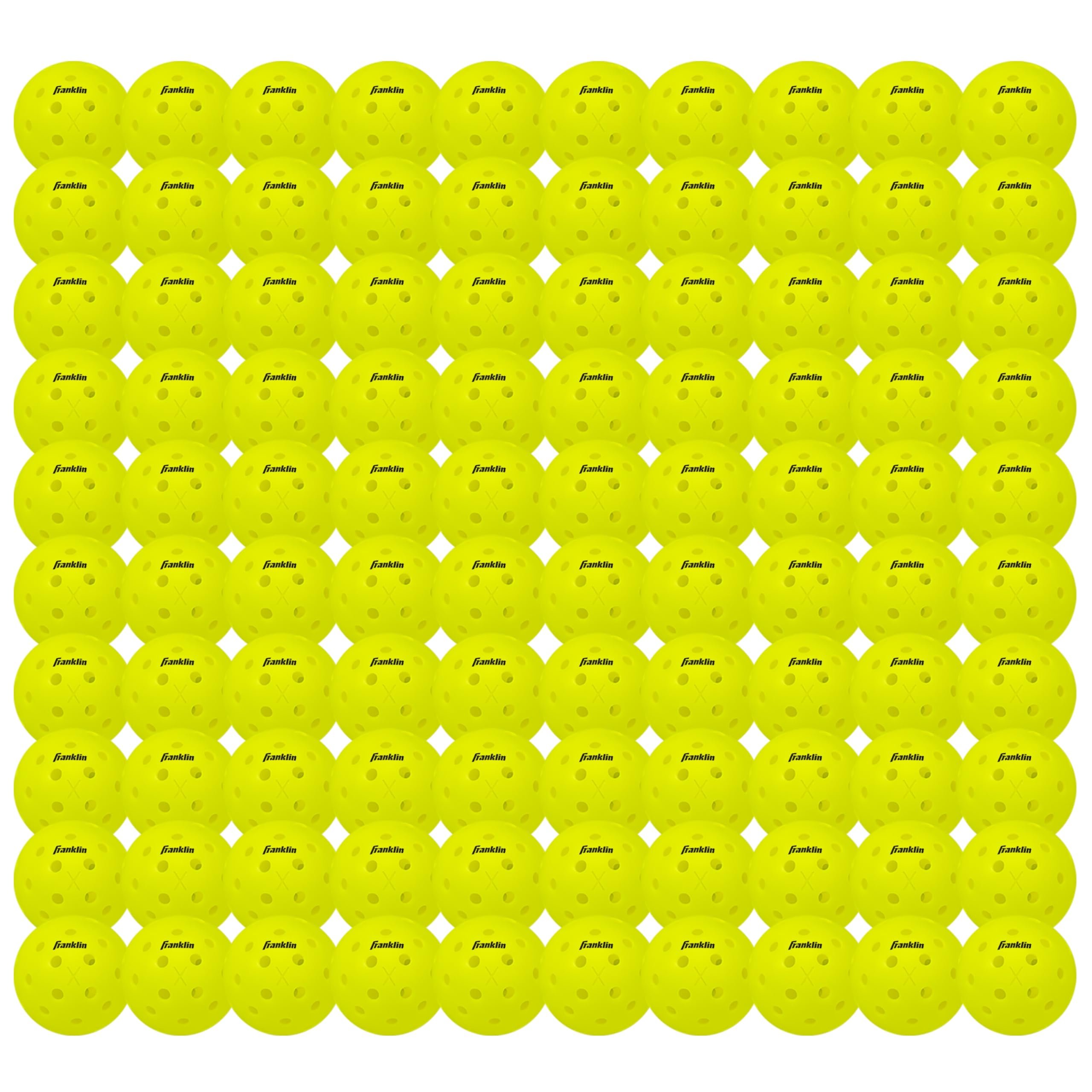 Franklin Sports X-40 Outdoor Pickleballs - Official Ball of USA Pickleball, APP Tour + US Open - Regulation Size