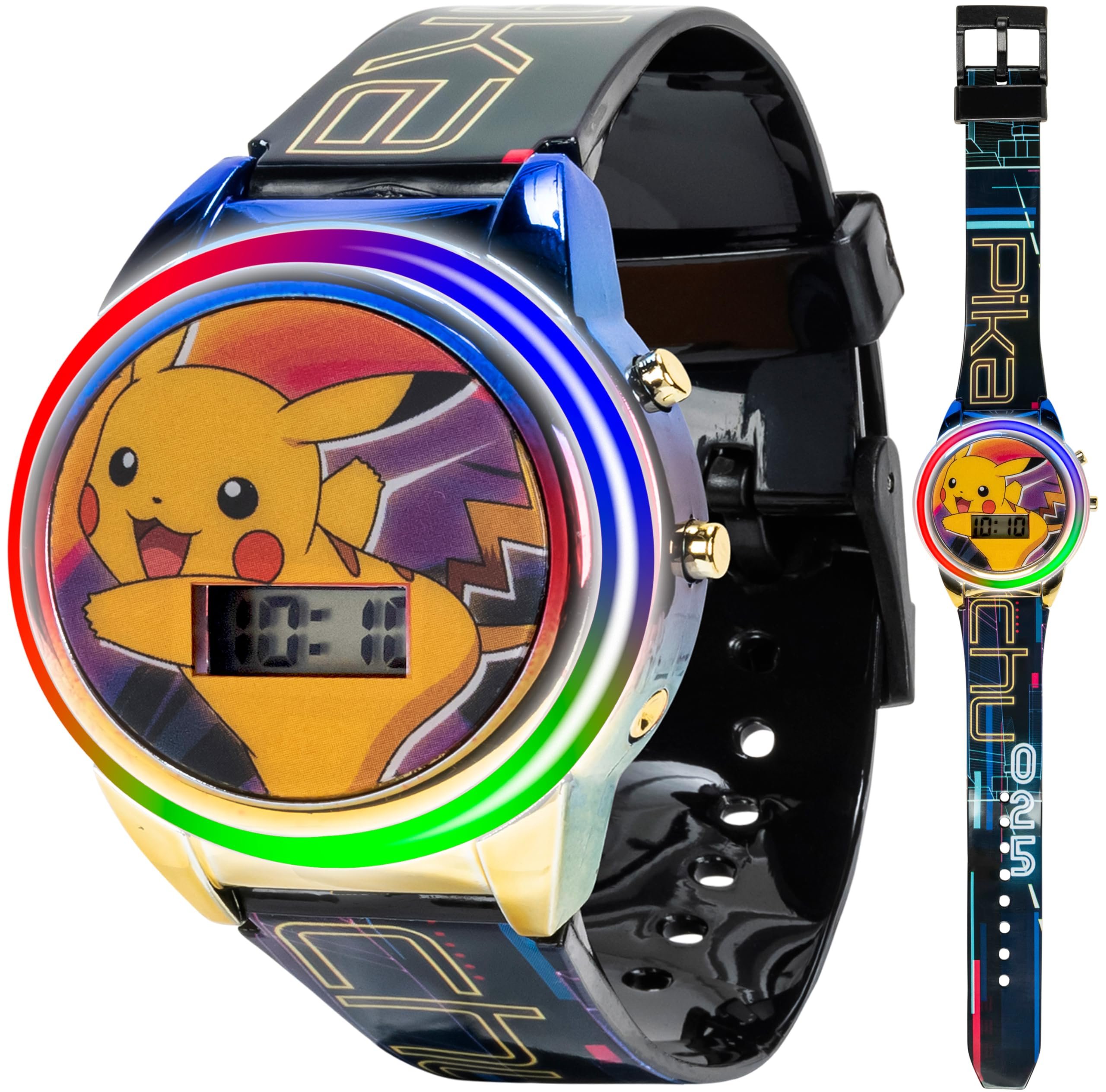 Accutime Kids Pokemon Digital LCD Quartz Watch for Boys, Girls, and Adults All Ages