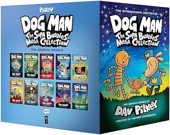 Dog Man: The Supa Buddies Mega Collection: From the Creator of Captain Underpants (Dog Man #1-10 Box Set) - Product Image