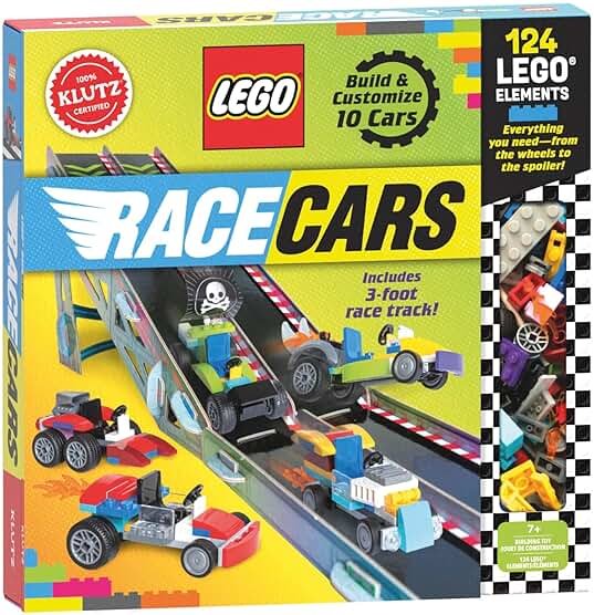 KLUTZ Lego Race Cars STEM Activity Kit, Small - Product Image