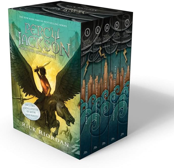 Percy Jackson and the Olympians 5 Book Paperback Boxed Set (w/poster) - Product Image