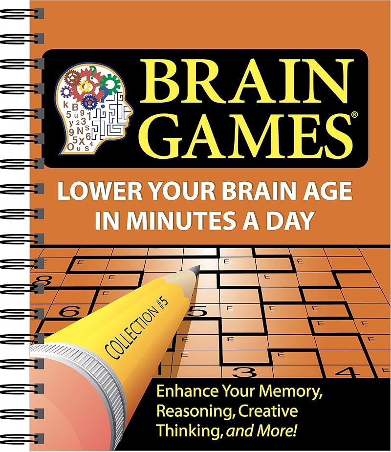 Brain Games - Collection #5 (Variety Puzzles): Enhance Your Memory, Reasoning, Creative Thinking, and More! - Product Image