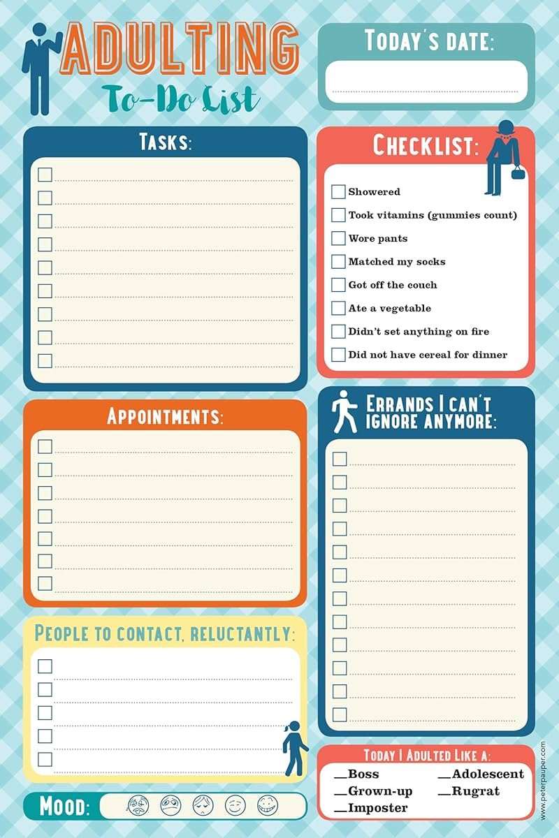 Adulting Note Pad (To Do List) - Product Image