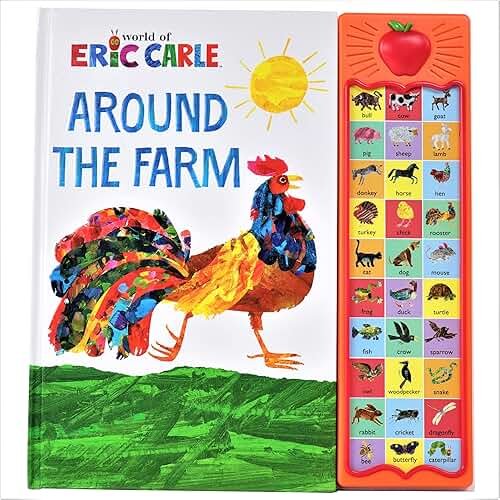 World of Eric Carle, Around the Farm 30-Button Animal Sound Book - Great for First Words - PI Kids - Product Image