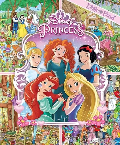 Disney Princess Cinderella, Tangled, Aladdin and More!- Look and Find Activity Book - PI Kids - Product Image