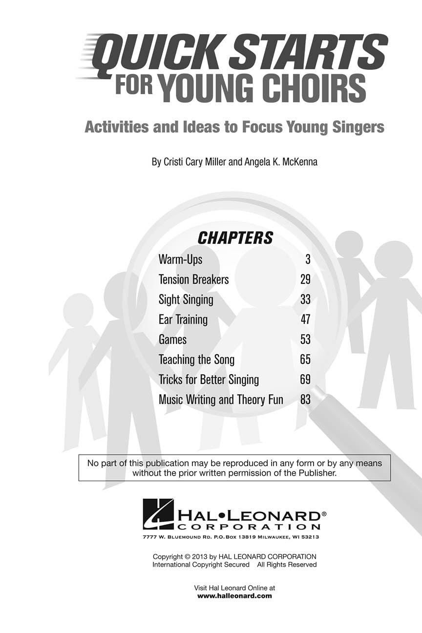 Quick Starts for Young Choirs - Teacher Resource Book - Activities and Ideas to Focus Young Singers - Product Image