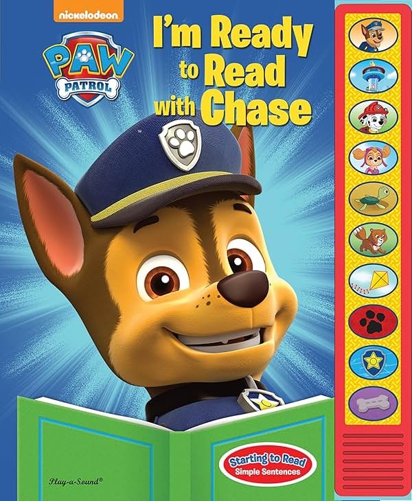 Paw Patrol - I'm Ready To Read with Chase Sound Book - Play-a-Sound - PI Kids - Product Image