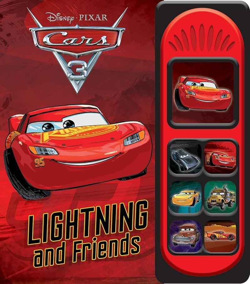 Disney Pixar Cars 3 - Lightning McQueen and Friends Little Sound Book - Play-a-Sound - PI Kids - Product Image
