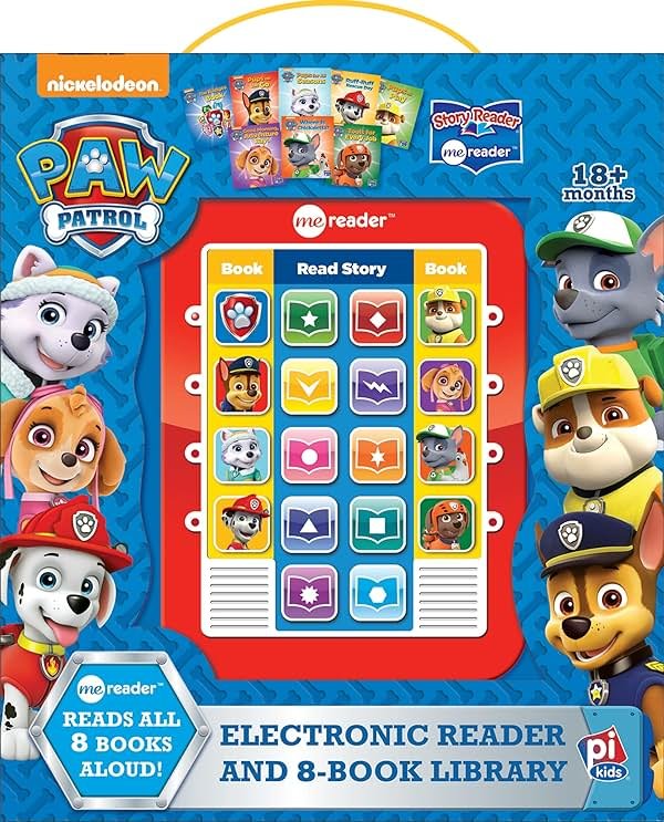 Nickelodeon Paw Patrol Chase, Skye, Marshall, and More! - Me Reader Electronic Reader and 8 Sound Book Library - PI Kids - Product Image