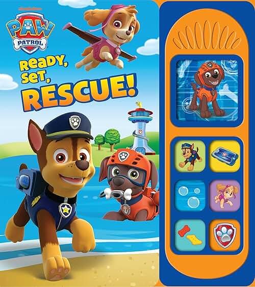 Nickelodeon Paw Patrol Chase, Skye, Marshall, & More. Ready, Set, Rescue - Sound Board Book - PI Kids (Play-A-Sound) - Product Image