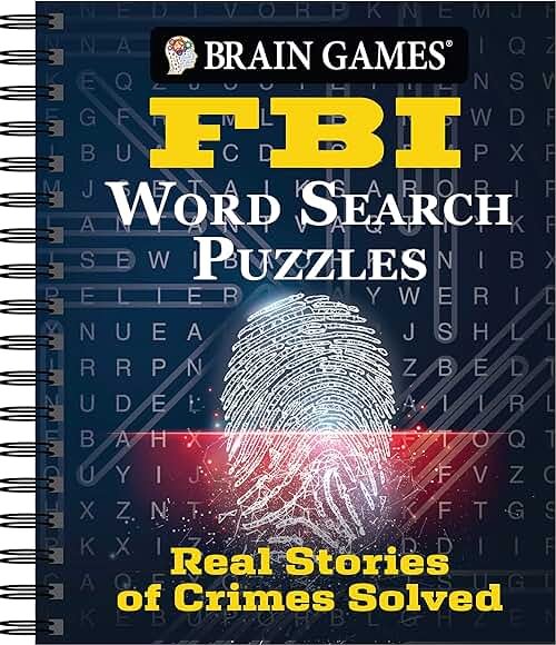 Brain Games - FBI Word Search Puzzles: Real Stories of Crimes Solved - Product Image