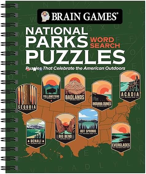 Brain Games - National Parks Word Search Puzzles: Puzzles That Celebrate the American Outdoors - Product Image