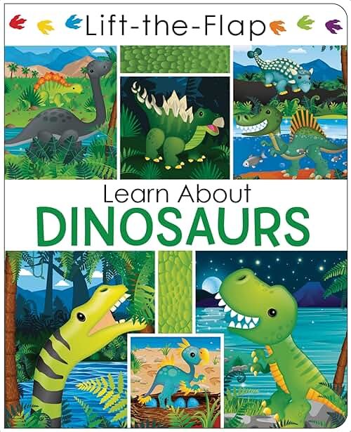 Learn About Dinosaurs - Lift the Flap Activity Kids Books - Childrens Books, Toddler Books - Product Image