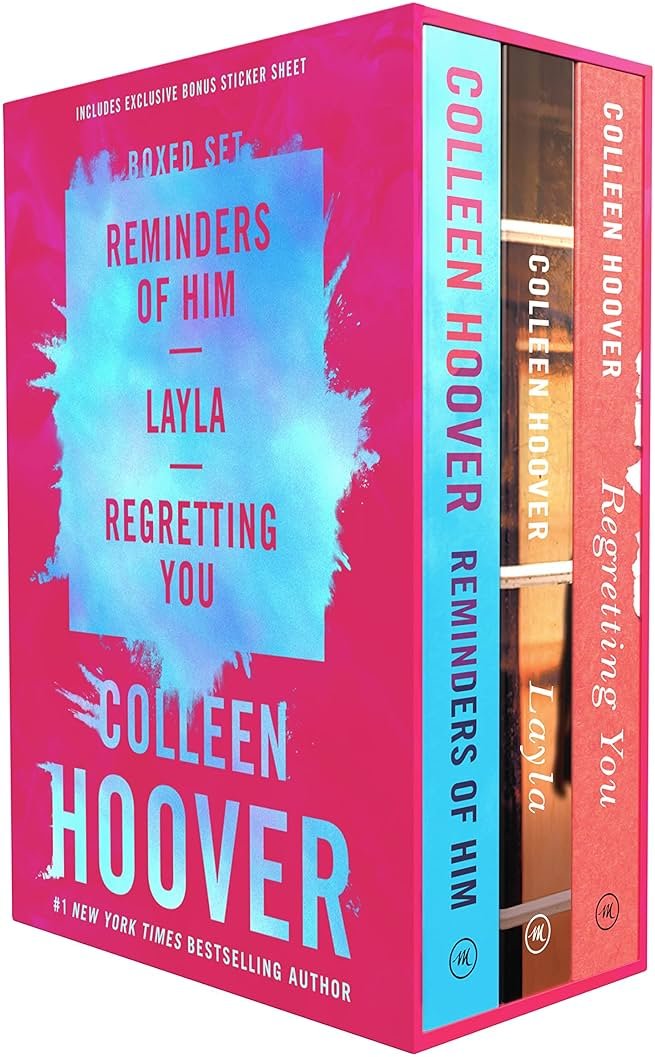 Colleen Hoover 3-Book Boxed Set: Reminders of Him, Layla, Regretting You - Product Image