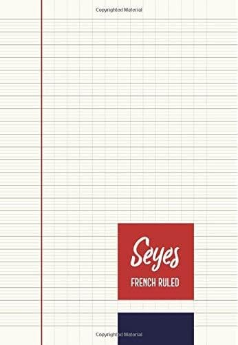 Seyes French Ruled Notebook - Journal - A5 - Creme Paper: To Write In - 8mm Lining Handwriting Paper | 110 Pages | Perfect Binding | Durable Softcover - Product Image