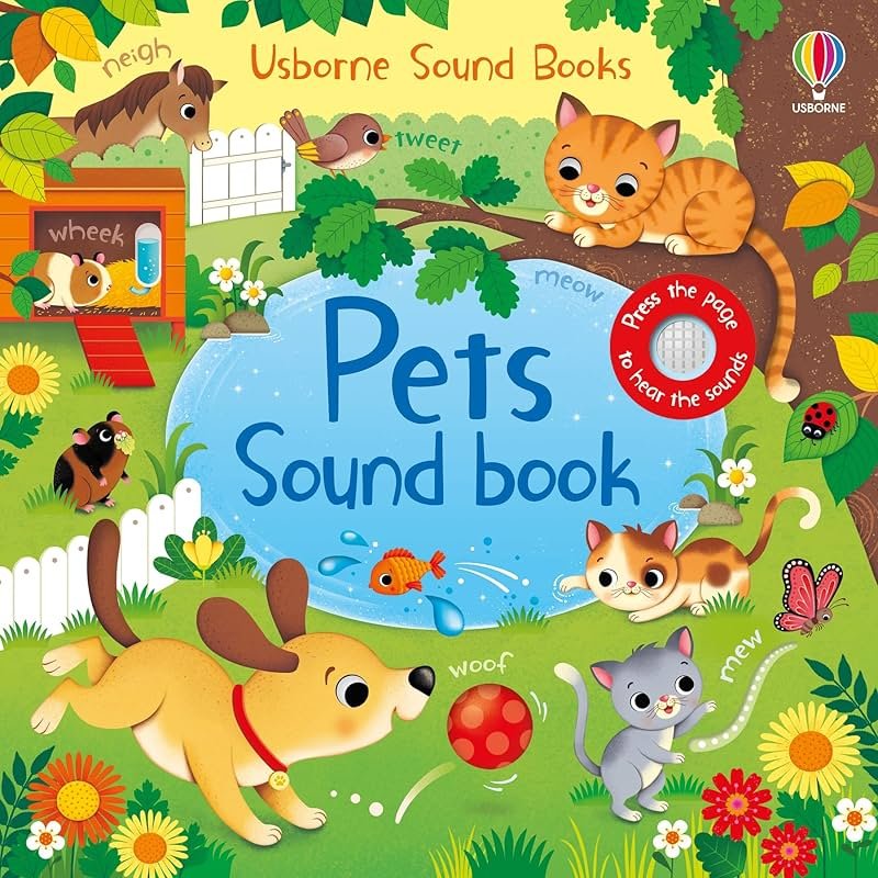 Pets Sound Book: A Delightfully Tactile and Illustrated Book About Cats and Dogs for Children (Ages 3-5) - Product Image
