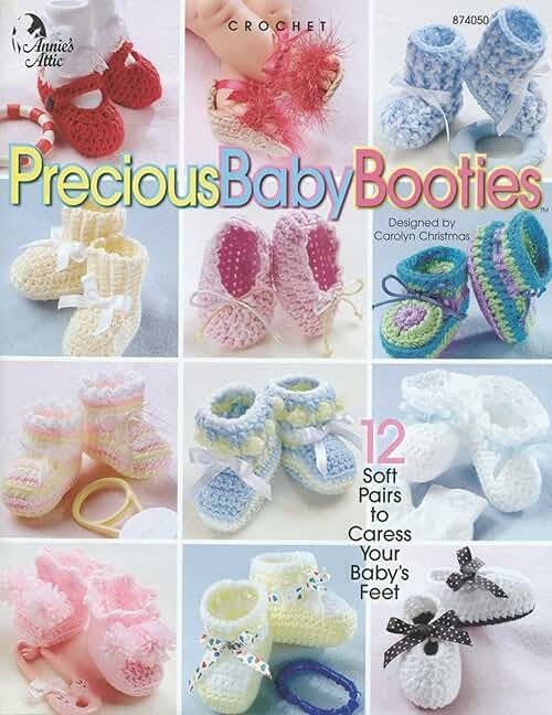 Crochet Precious Baby Booties 8740501 - Product Image