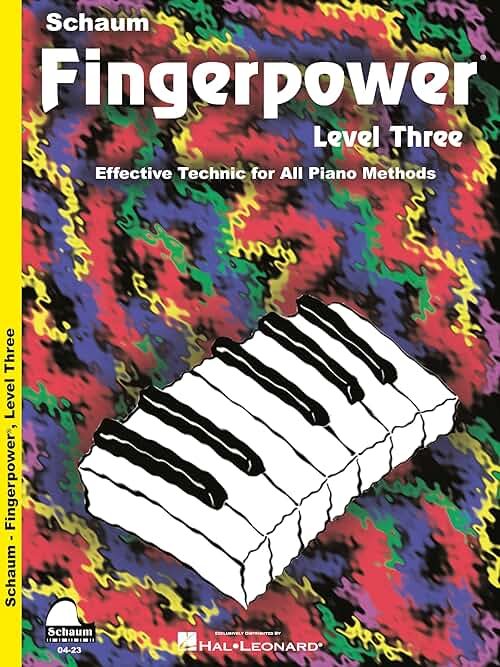 Schaum Fingerpower Level Three for Piano Players | Beginner Piano Book for Kids with Finger Strength Exercises | Sheet Music for All Piano Methods | ... (Schaum Publications Fingerpower(R)) - Product Image
