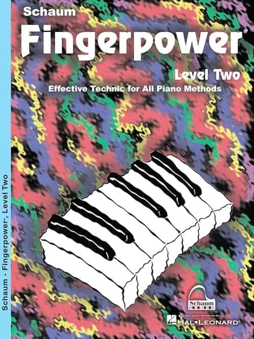 Schaum Fingerpower - Level 2 Piano Technique Book | Finger Strength Exercises for Intermediate Players | Sheet Music for Beginner Piano Book for Kids | Piano Technic Series for All Ages and Methods - Product Image