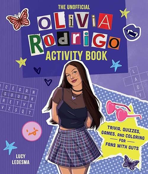 The Unofficial Olivia Rodrigo Activity Book: Trivia, Quizzes, Games, and Coloring for Fans with Guts - Product Image